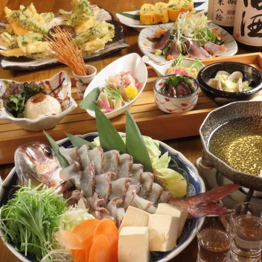 ぶあいそ離の【季節のコース】＜プレモル生・日本酒約１６種もOK＞飲み放題付き　5,000円