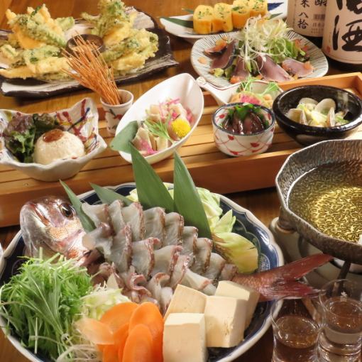 ぶあいそ離の【季節のコース】＜プレモル生・日本酒約１６種もOK＞飲み放題付き　5,000円