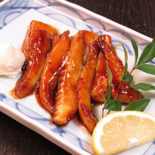 Salty soy sauce squid grilled