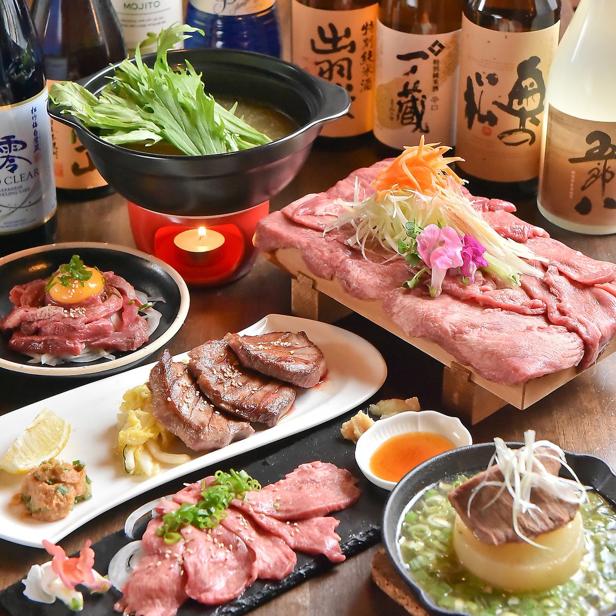 美味しい料理とお酒でデートを彩ります♪