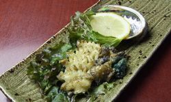 Butter-grilled abalone