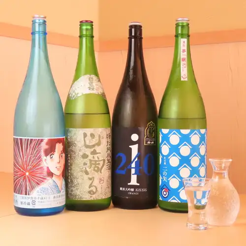 日本酒60ml 380円(税込)~
