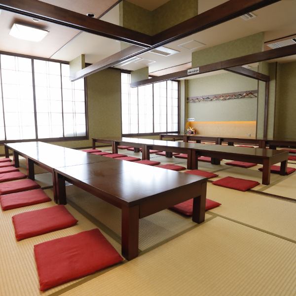 [3F座敷] 榻榻米宴會廳。它最多可容納 60 人！請隨時與我們聯繫，因為我們可以為上層座位製作座位。