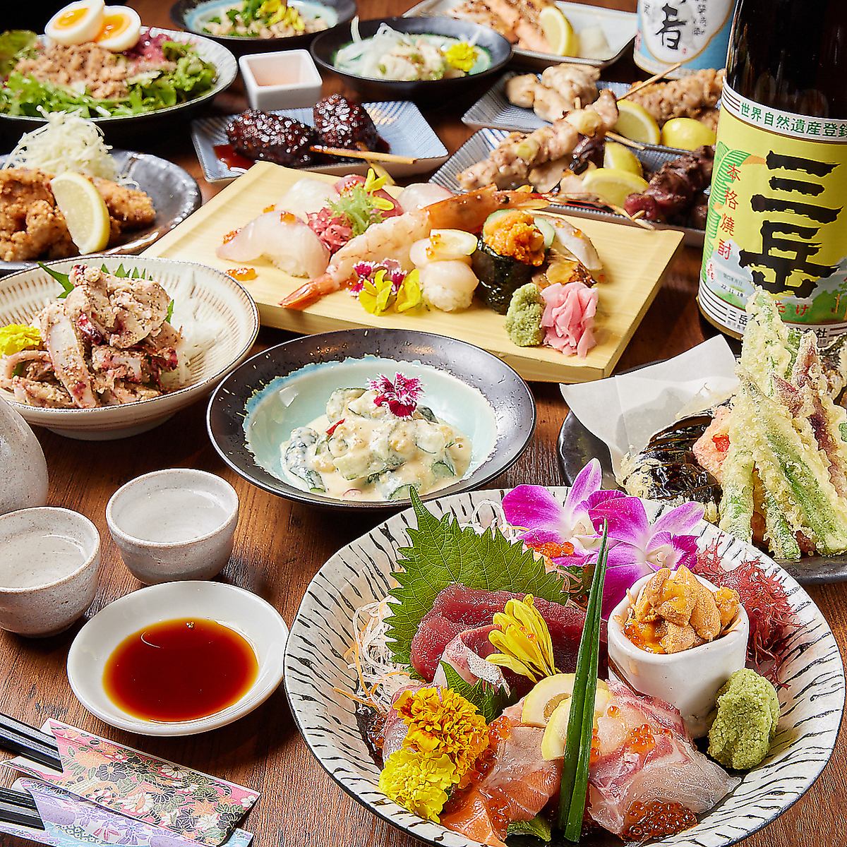 [NEW OPEN♪] Right next to Umeda Station ★ All-you-can-eat sushi, seafood, crab, and yakiniku ★