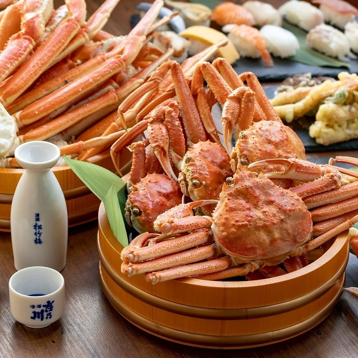 【食べ放題】大本ズワイ蟹×お寿司×1品料理食べ放題♪8000円(税込)~ご用意★