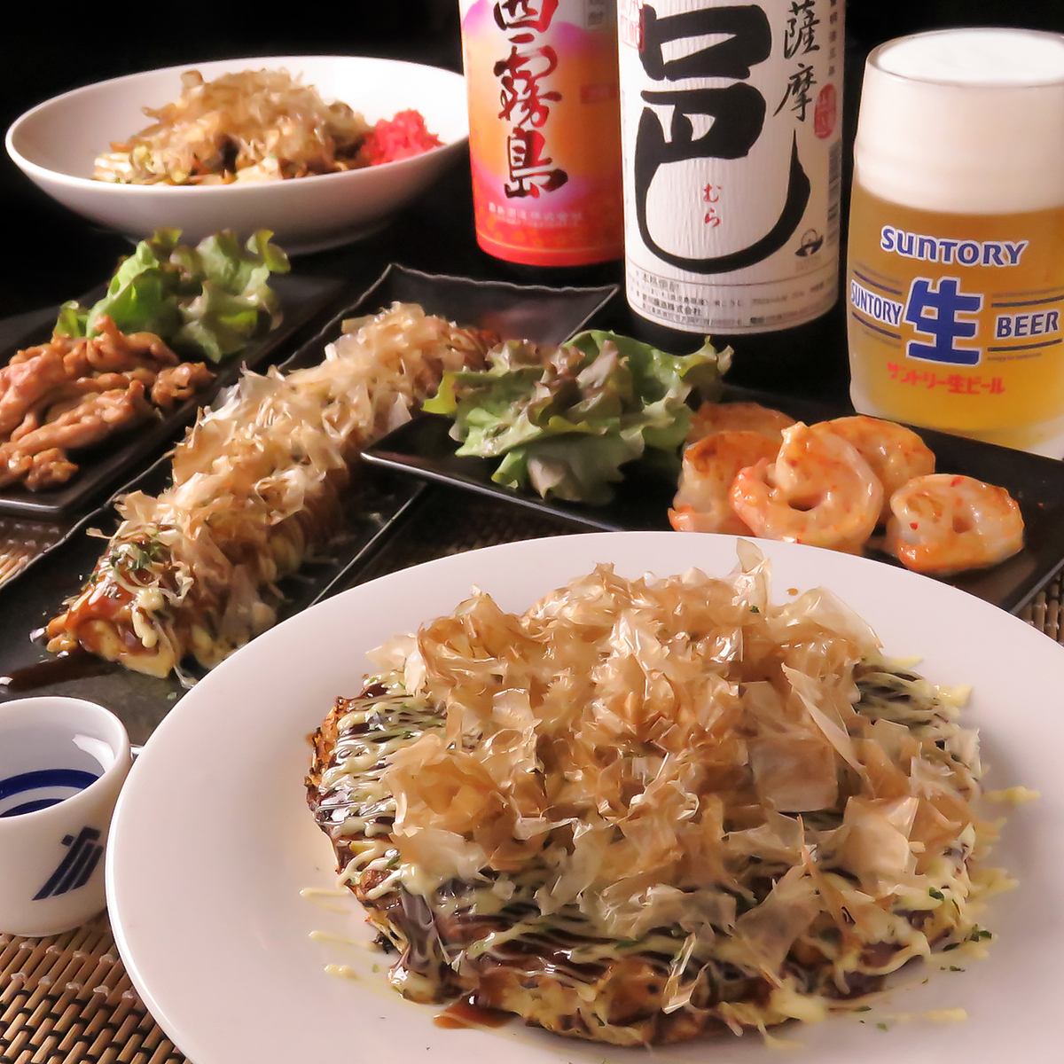 【豊橋駅より徒歩4分】お好み焼きやとん平焼きなどの、こだわりの粉物を楽しめます♪