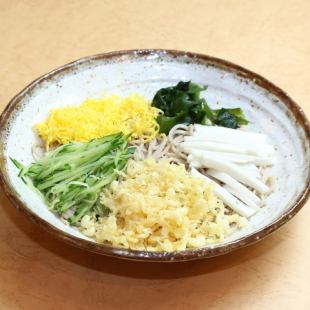 冷やしたぬき蕎麦