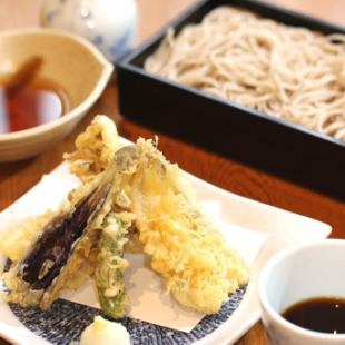 さより天せいろ/かけそば