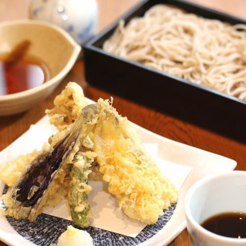 さより天せいろ/かけそば