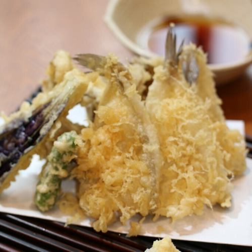 さより天ぷら盛合せ
