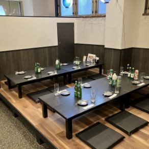 ≪2F座敷≫16名料理可能スペースが2卓。最大32名までご利用可能。