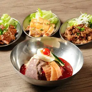 【비빈면】 고기 세트