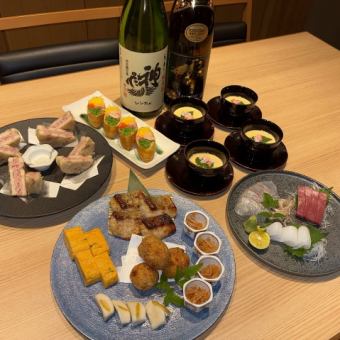 【忘年会飲み放題付きコース】6800円(税込)