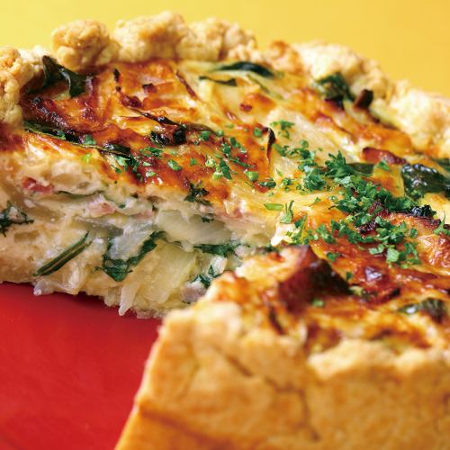 [Dinner only] Enjoy a freshly made home-cooked dish from Alsace: "Summer vegetable quiche"