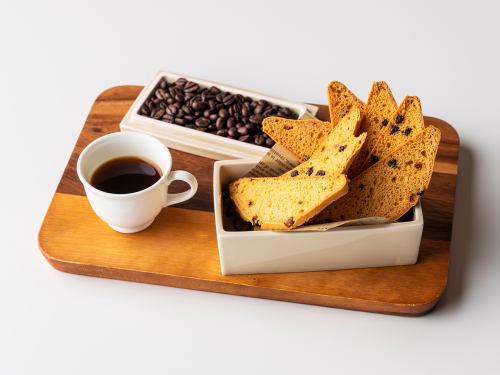 Almond-flavored, hard biscotti