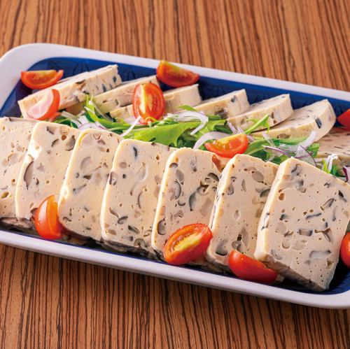 A bistro-style dish: mushroom terrine