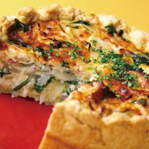 A collection of delicious vegetables "Vegetable Quiche"