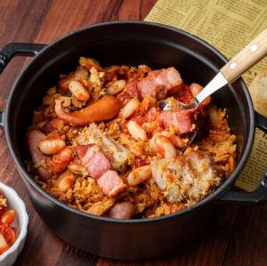 Cassoulet, a traditional French stew
