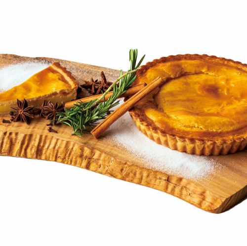 The popular teppan dish "Gateau Basque"