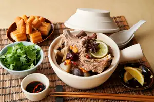 Bak Kut Teh, a Malaysian dish with a unique flavor, is available for dinner only.