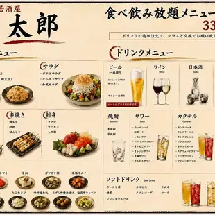 *週五、週六、週日及公眾假期！超值自助餐套餐，包含70種菜色和2小時無限暢飲。