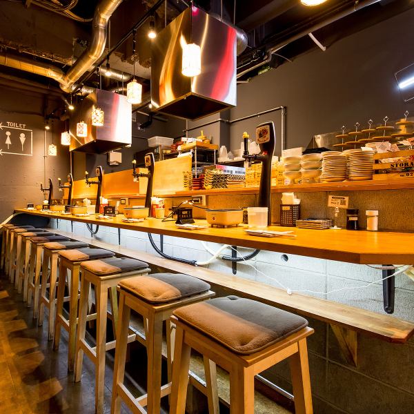 [Very popular counter seats♪] Each table is equipped with a tabletop sour drink! You can enjoy it in 0 seconds at any time you like.Please also enjoy the self-made takoyaki♪