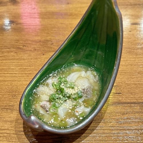 うずら煮込み/たこワサビ/黒枝豆/無限オクラ/鶏皮湯引きポン酢