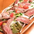 Miyazaki beef loin steak with salad