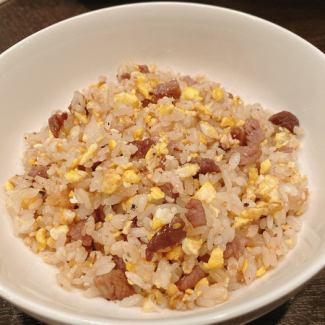 Miyazaki beef fried rice with garlic