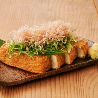 Homemade deep-fried tofu