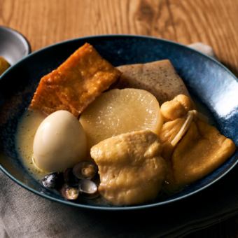 特製鶏出汁おでん6種盛り合わせ