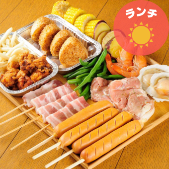 【ランチタイム】ご家族4名様プラン（2時間飲み放題,カラオケ歌い放題付き）ファミリープレート