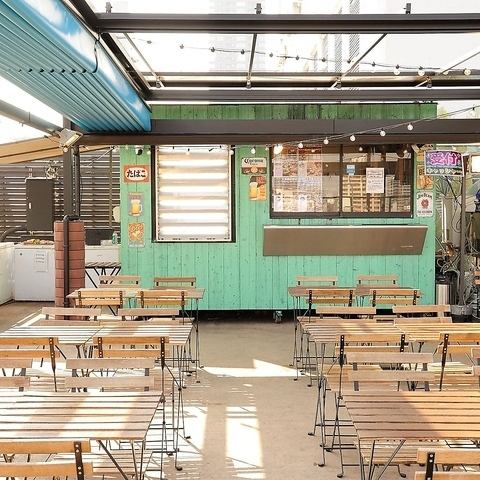 昼飲み大歓迎!天満橋駅直結の全天候型テラスで乾杯しよう♪
