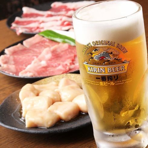 お肉とビールで夏の暑さを乗り切ろう！