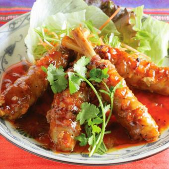 レモングラスに巻いた豚肉の蜂蜜ソース（1本）