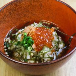 Dashi Chazuke with Salmon and Salmon Roe