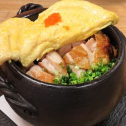 Hakata chicken and chicken clay pot rice, 1 cup