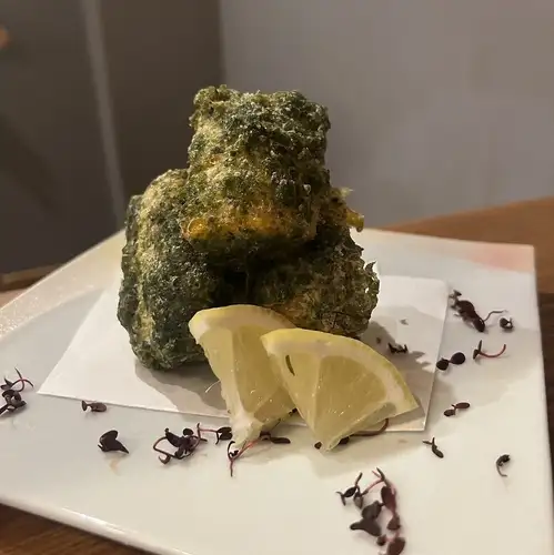 とうもろこしのあおさ天ぷら