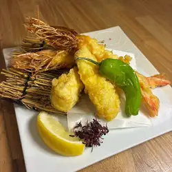 天使蝦與魚天婦羅