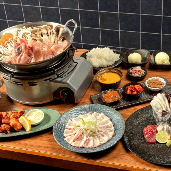 【ご宴会におススメ！】120分飲み放題付き！当店名物が勢ぞろい★キンキ鍋の宴コース全8品5000円（税込）