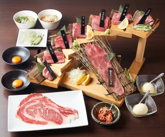 【2h飲み放題付き】当店名物階段盛り+サラダブッフェ付き【7000円コース】(税抜)