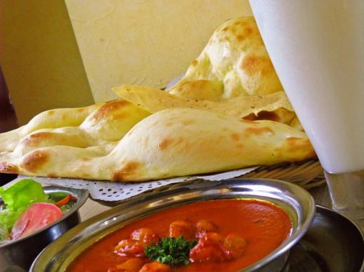[Includes 2 types of naan + curry] Recommended for sharing! Basnet course 3,780 yen