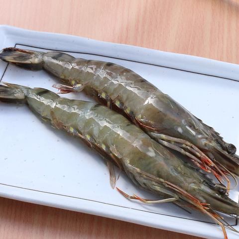 Large shrimp with heads (2 pieces) (salt)