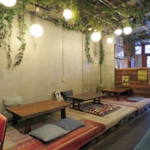 Relaxing tatami seating♪ Mothers with children can feel at ease.