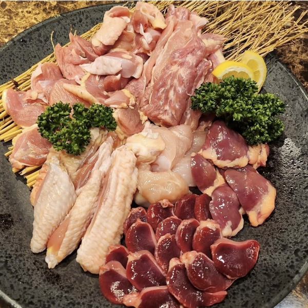 鶏鉄板焼き盛り合わせ　一人前