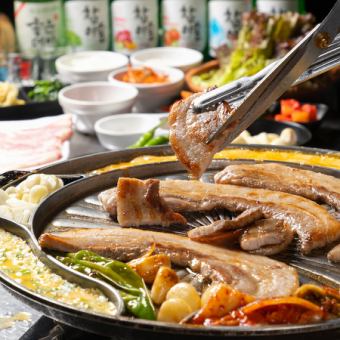 【チーズサムギョプサル食べ放題】 とろーりチーズ付♪ 120分 3400円(税抜き)