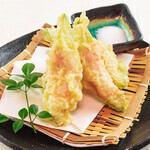 <Tempura> Avocado and prosciutto tempura