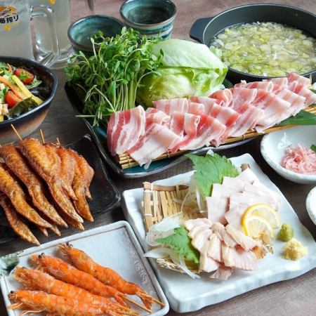 【2時間飲放題付】＜梅＞みぞれ鍋コース◆熟成鶏刺し・創業以来人気のさっぱり鍋［全10品］