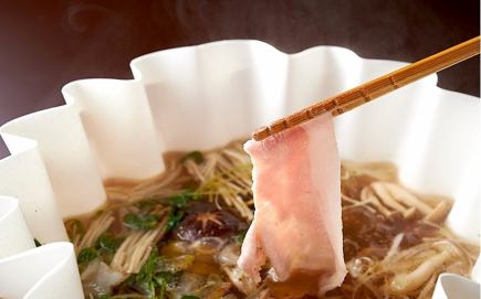 【早い時間が超お得!】17時割★豚しゃぶコース【季節出汁】席時間17時~18時半まで