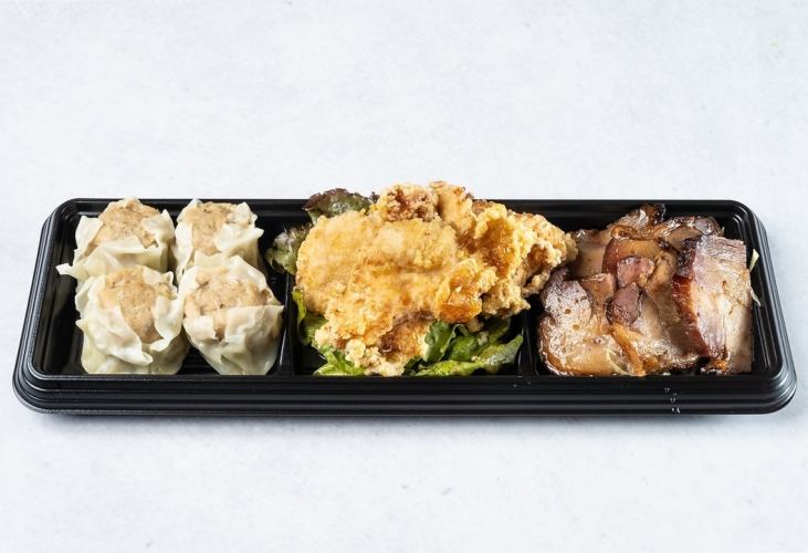 【テイクアウトのNET予約はこちらから】焼豚・焼売・唐揚げコンボ!